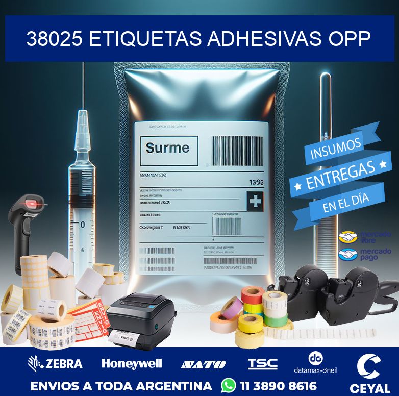38025 ETIQUETAS ADHESIVAS OPP