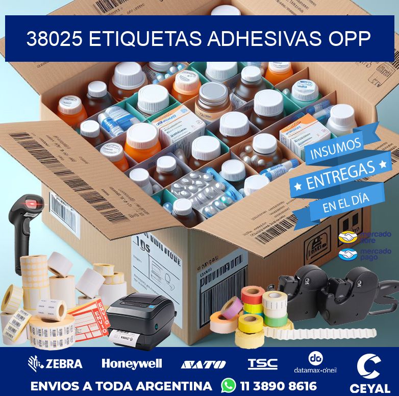 38025 ETIQUETAS ADHESIVAS OPP