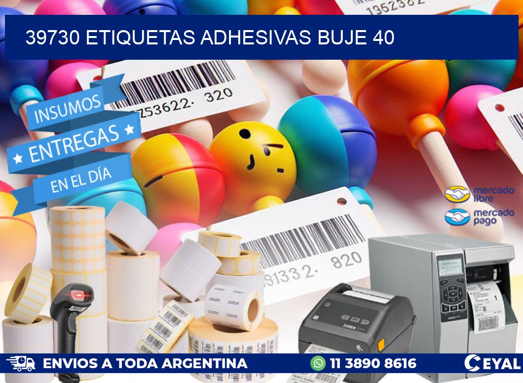 39730 ETIQUETAS ADHESIVAS BUJE 40