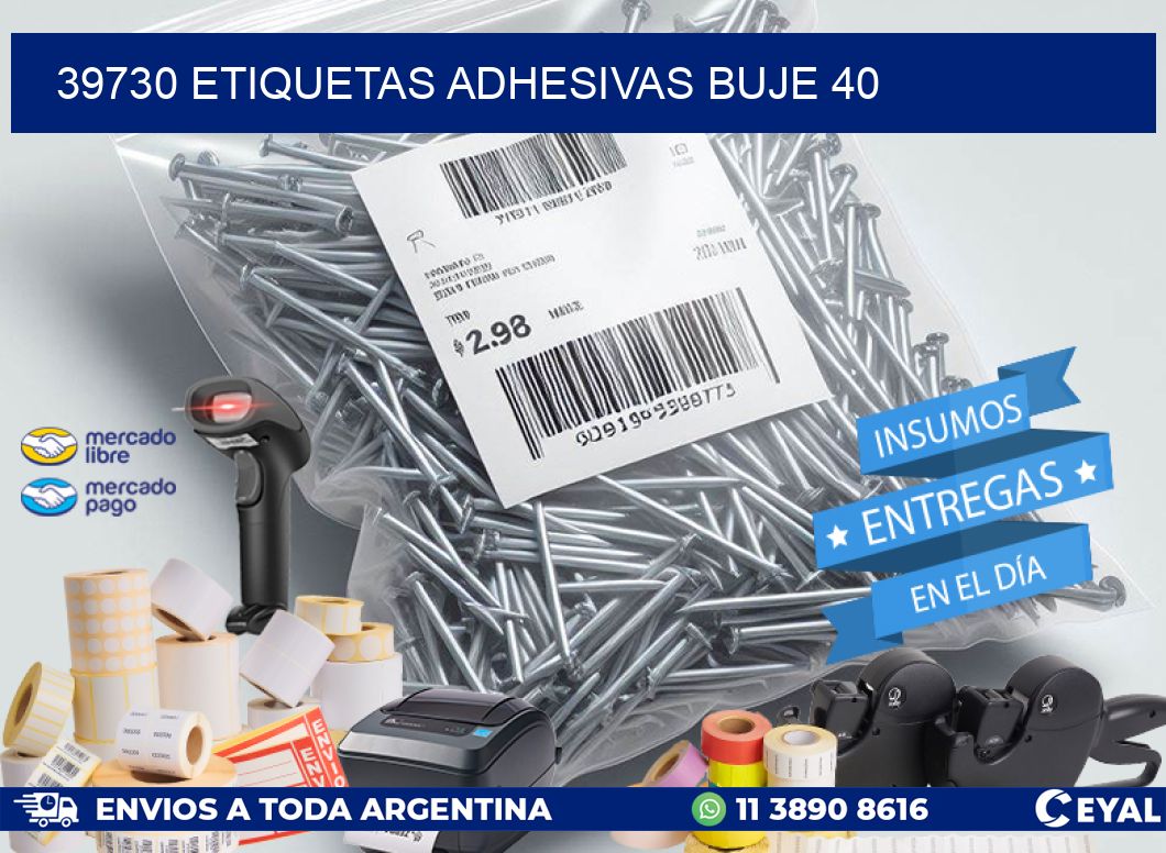39730 ETIQUETAS ADHESIVAS BUJE 40