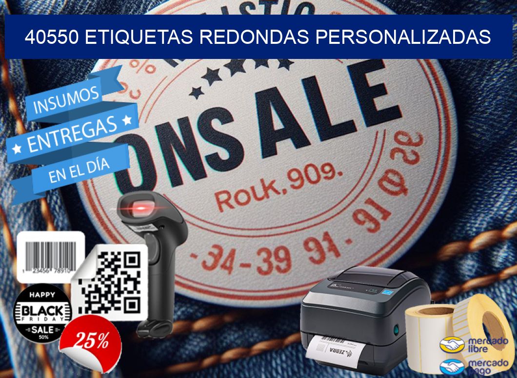 40550 ETIQUETAS REDONDAS PERSONALIZADAS
