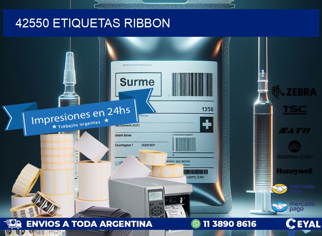 42550 ETIQUETAS RIBBON