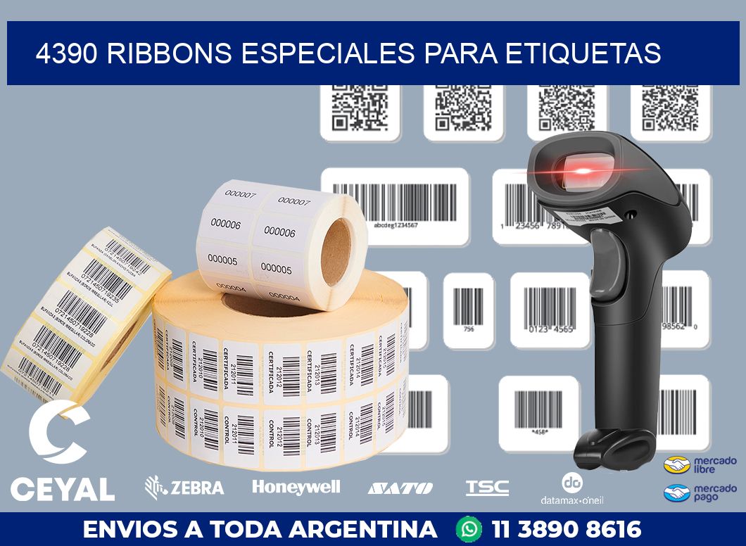 4390 RIBBONS ESPECIALES PARA ETIQUETAS