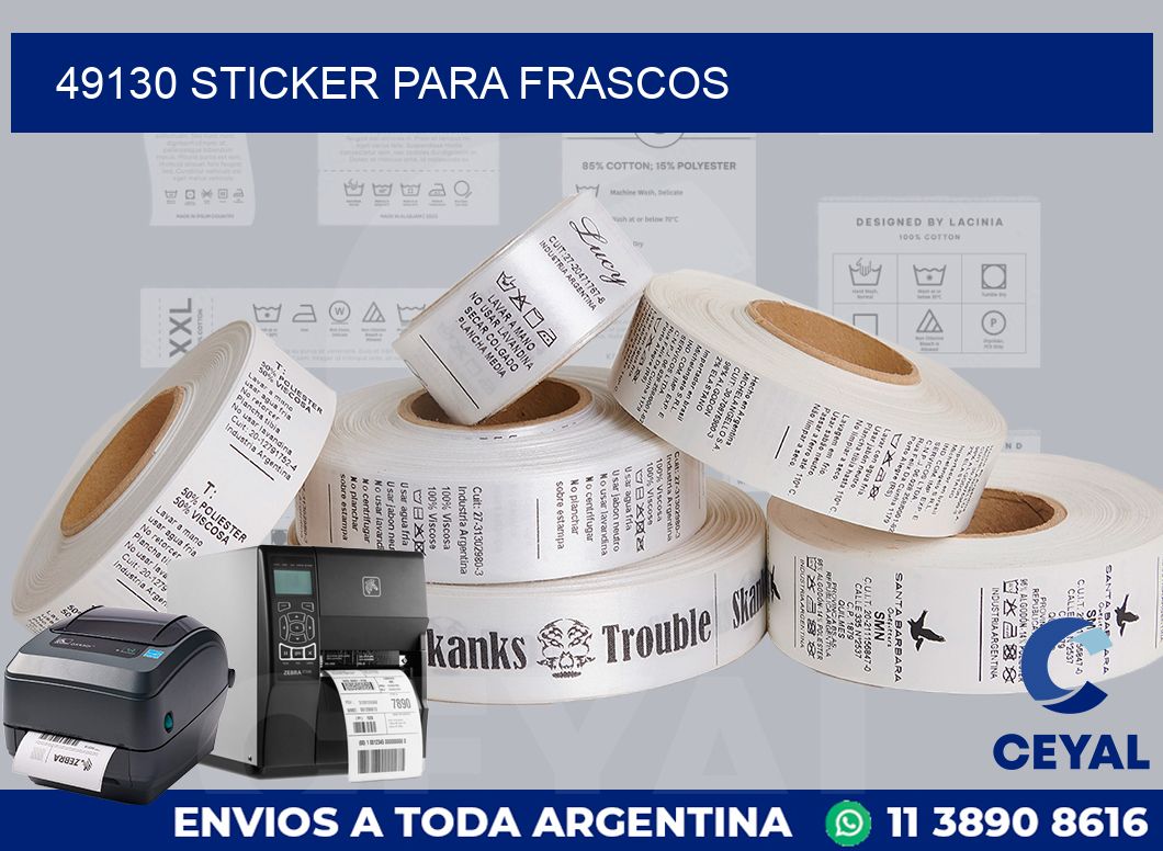 49130 STICKER PARA FRASCOS