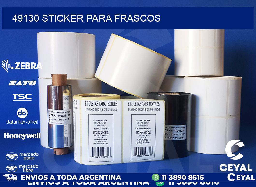 49130 STICKER PARA FRASCOS