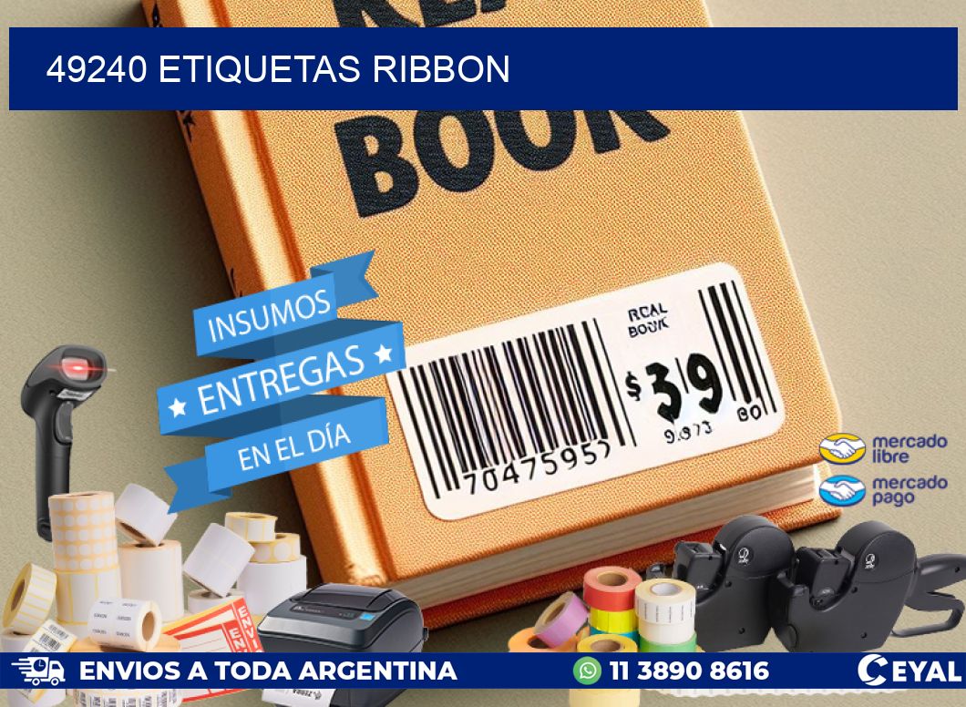 49240 ETIQUETAS RIBBON