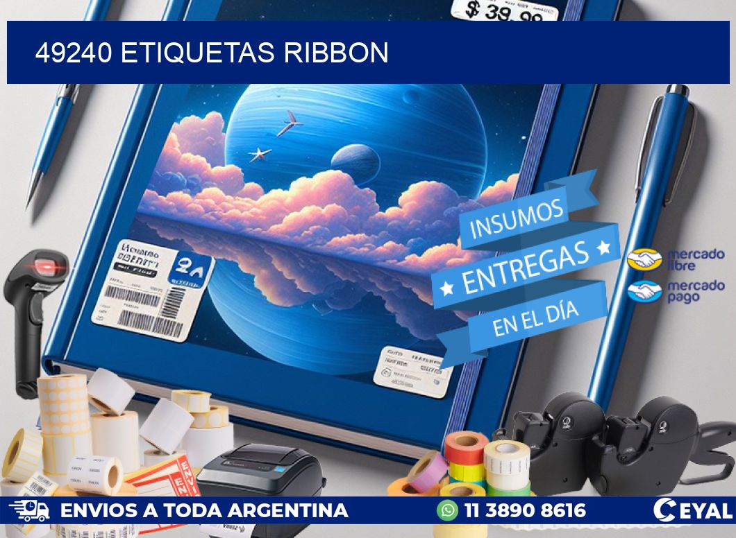 49240 ETIQUETAS RIBBON