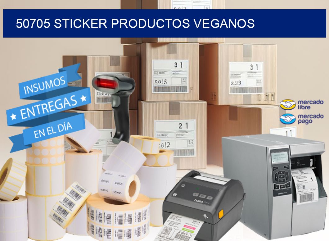 50705 STICKER PRODUCTOS VEGANOS