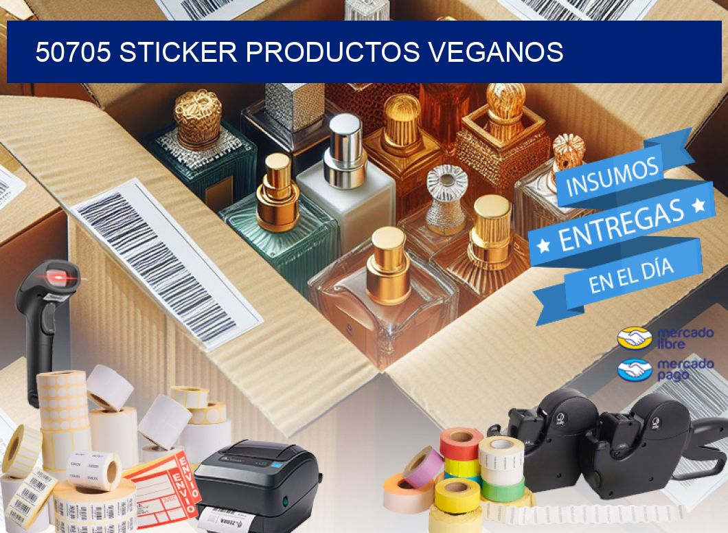 50705 STICKER PRODUCTOS VEGANOS