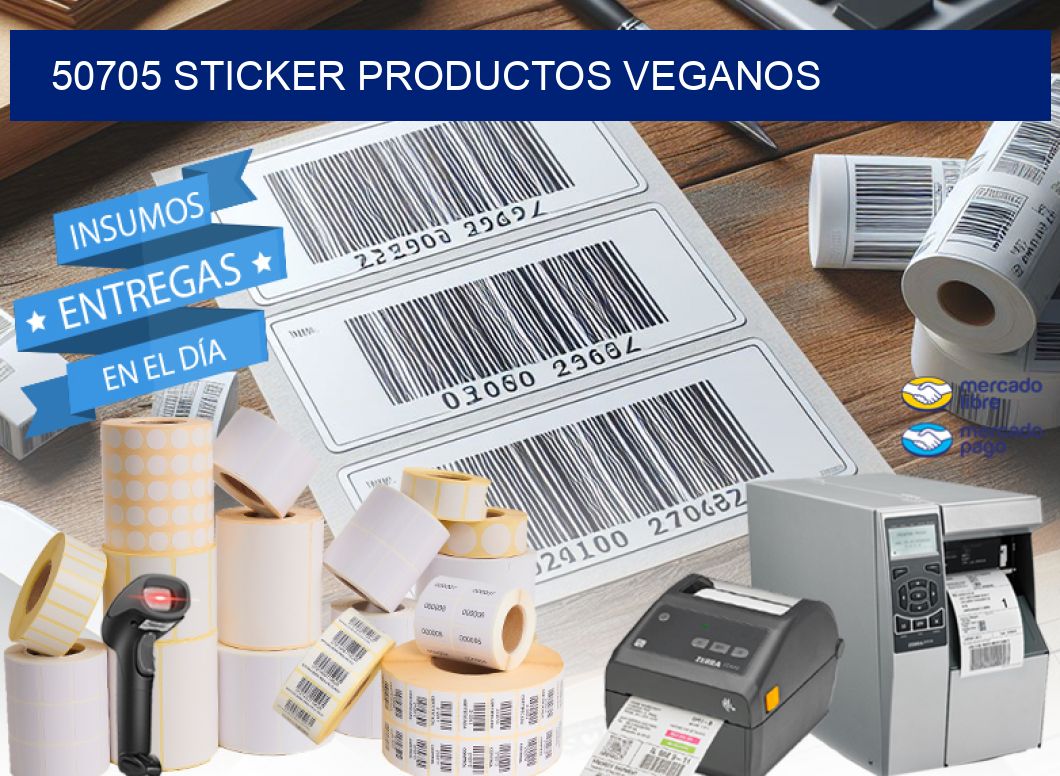 50705 STICKER PRODUCTOS VEGANOS