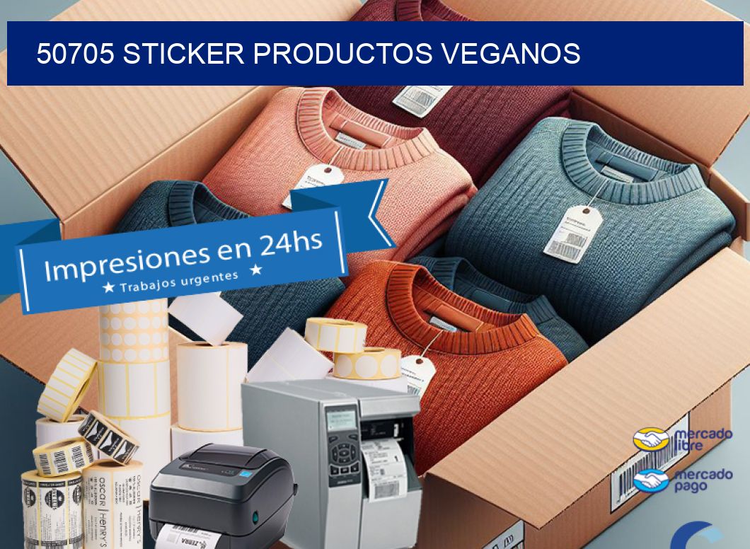 50705 STICKER PRODUCTOS VEGANOS