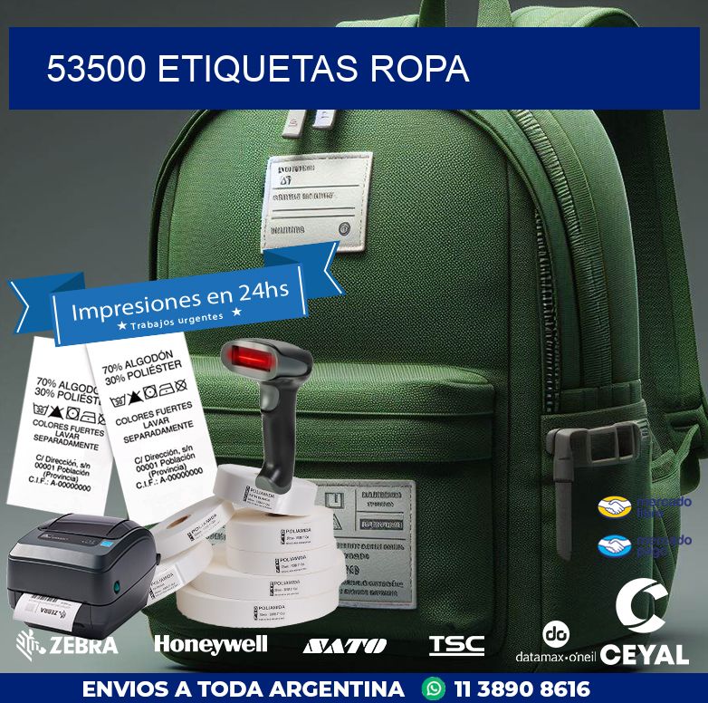 53500 ETIQUETAS ROPA