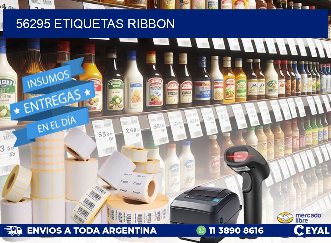 56295 ETIQUETAS RIBBON