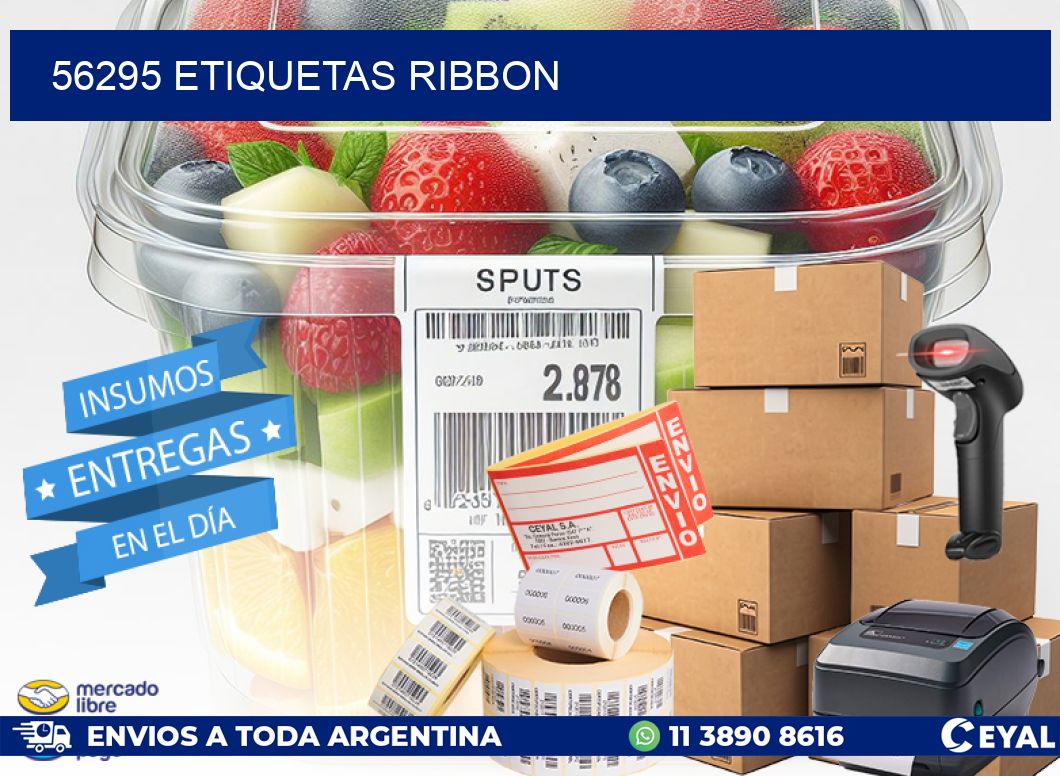 56295 ETIQUETAS RIBBON