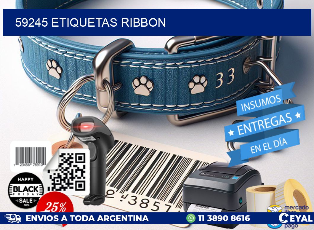 59245 ETIQUETAS RIBBON