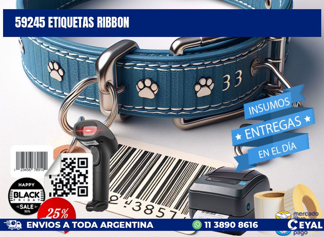 59245 ETIQUETAS RIBBON