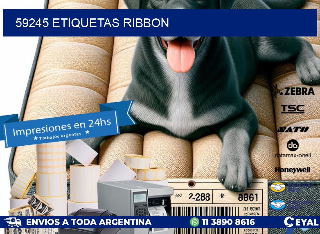59245 ETIQUETAS RIBBON