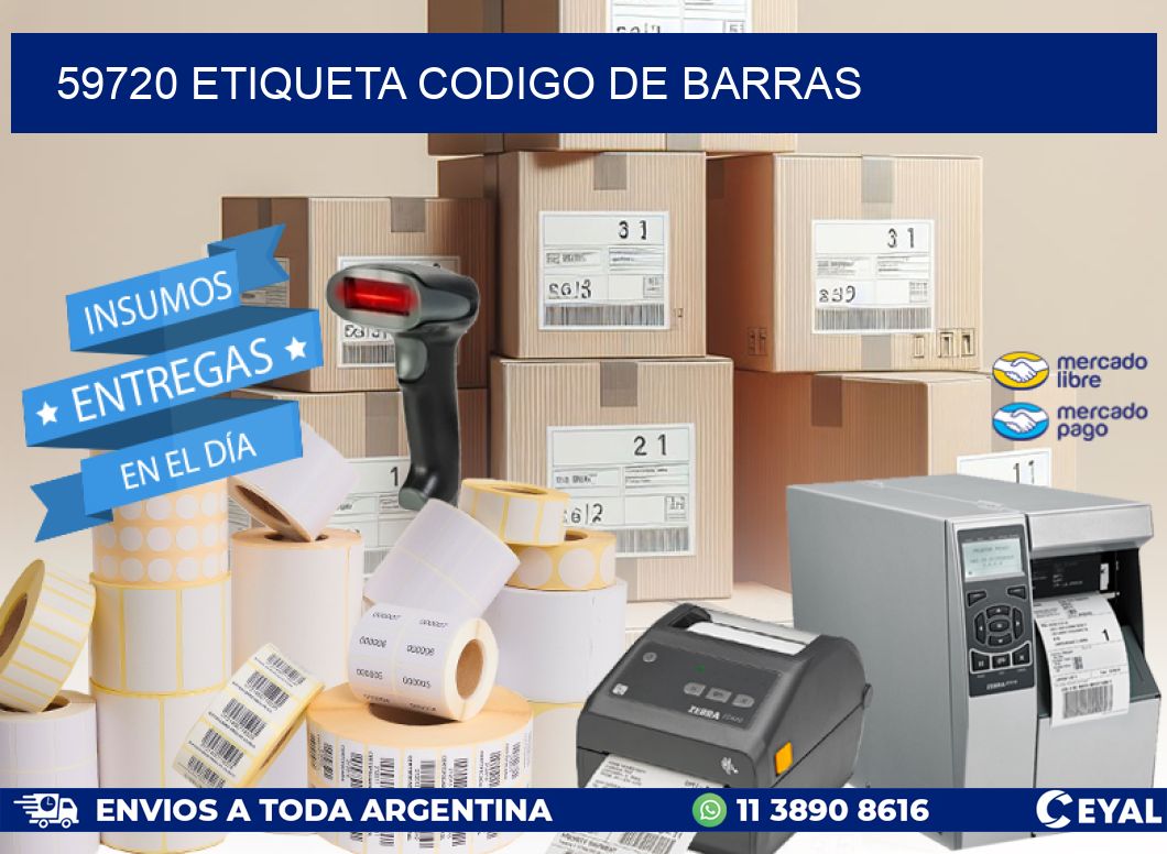 59720 etiqueta codigo de barras