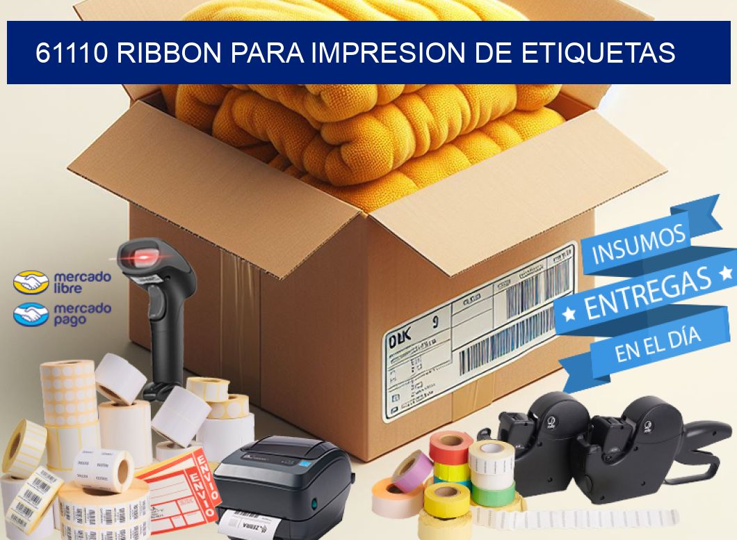 61110 RIBBON PARA IMPRESION DE ETIQUETAS