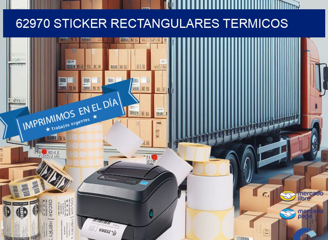 62970 Sticker rectangulares termicos