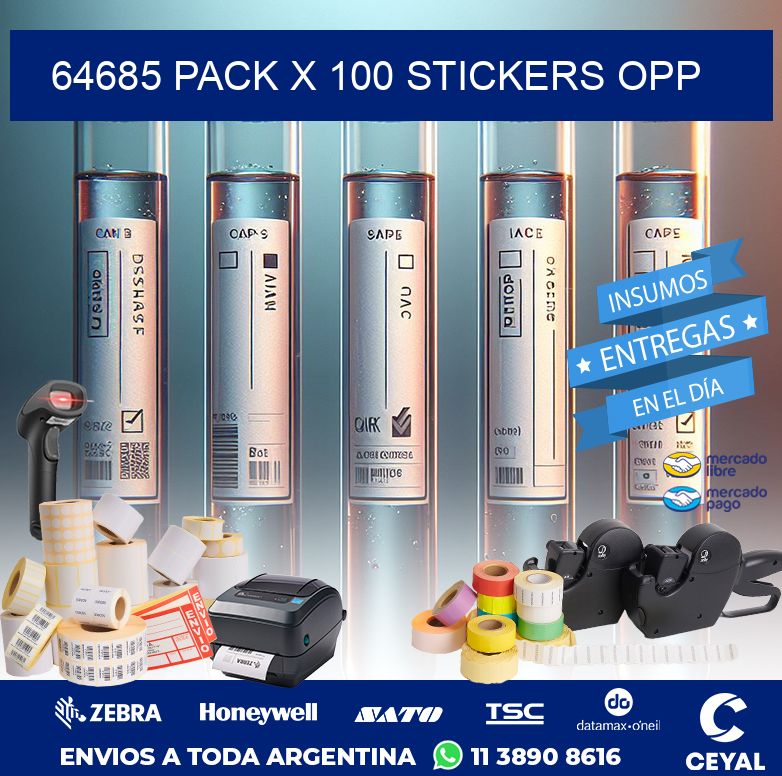 64685 PACK X 100 STICKERS OPP