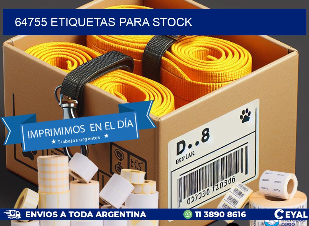 64755 ETIQUETAS PARA STOCK