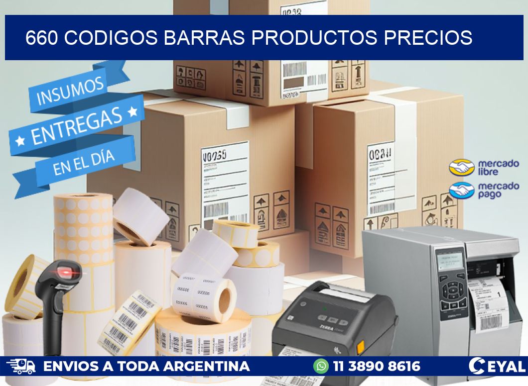 660 CODIGOS BARRAS PRODUCTOS PRECIOS