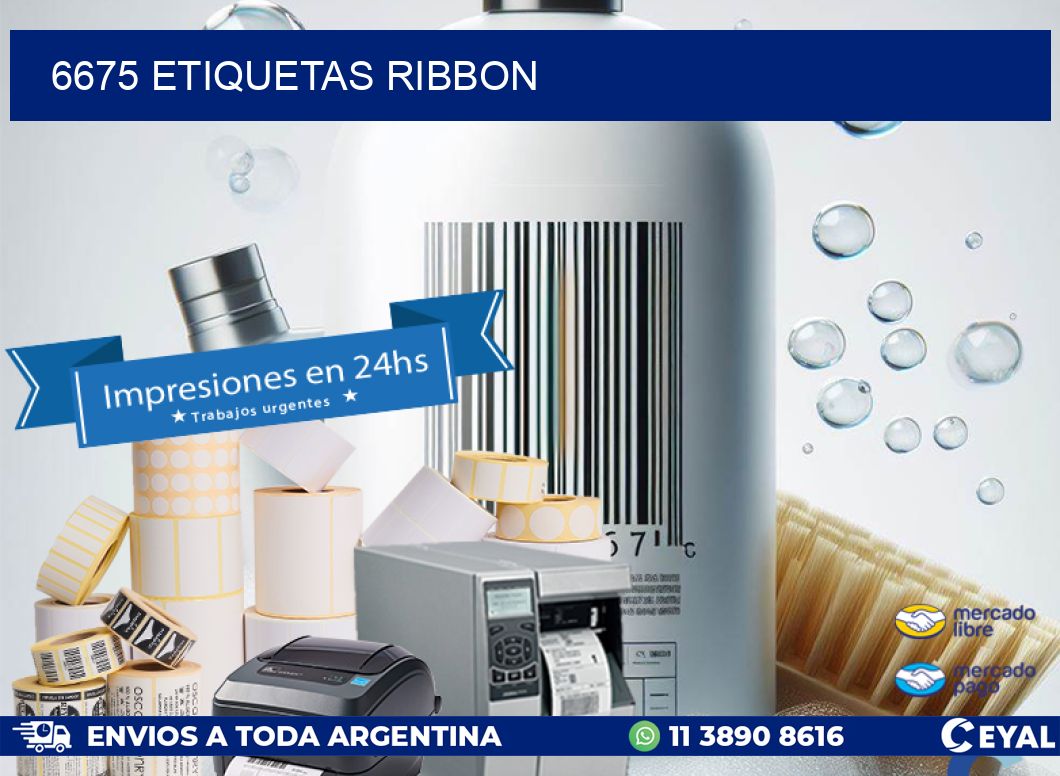 6675 ETIQUETAS RIBBON