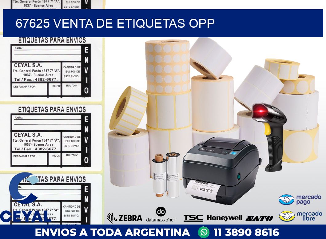 67625 VENTA DE ETIQUETAS OPP