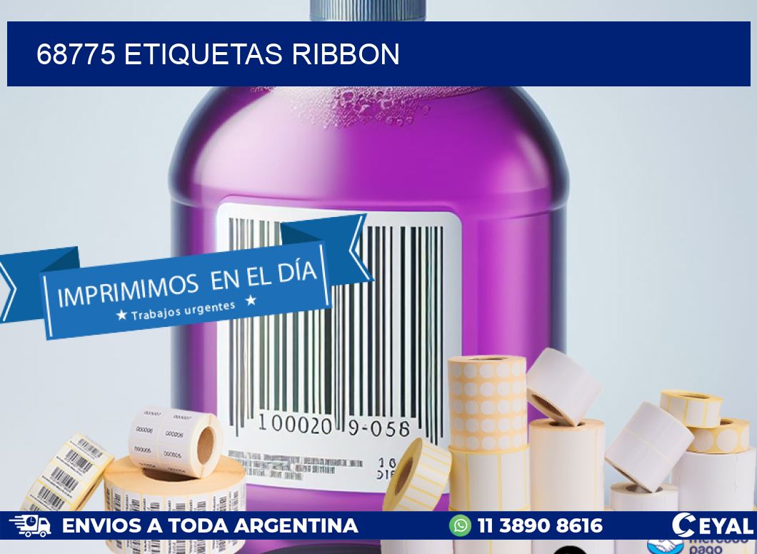68775 ETIQUETAS RIBBON
