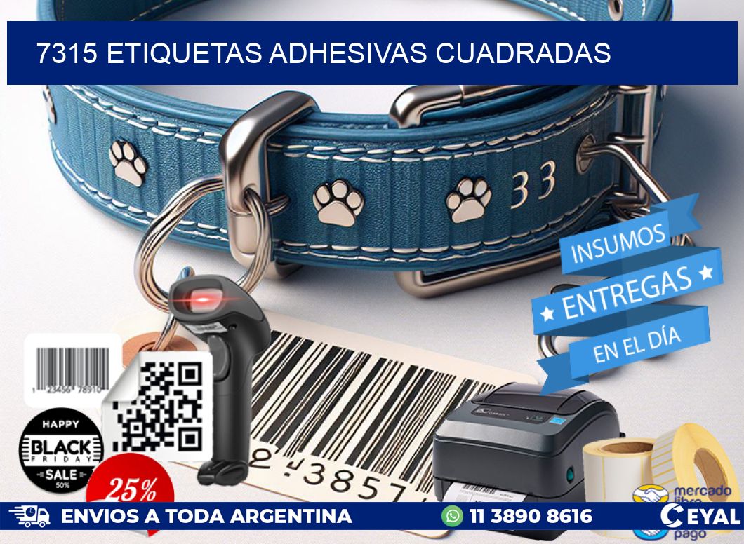 7315 ETIQUETAS ADHESIVAS CUADRADAS