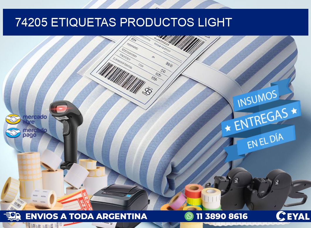 74205 Etiquetas productos light