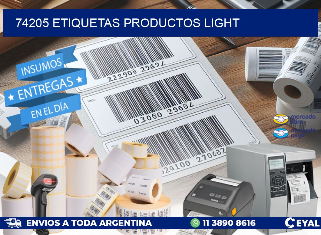 74205 Etiquetas productos light