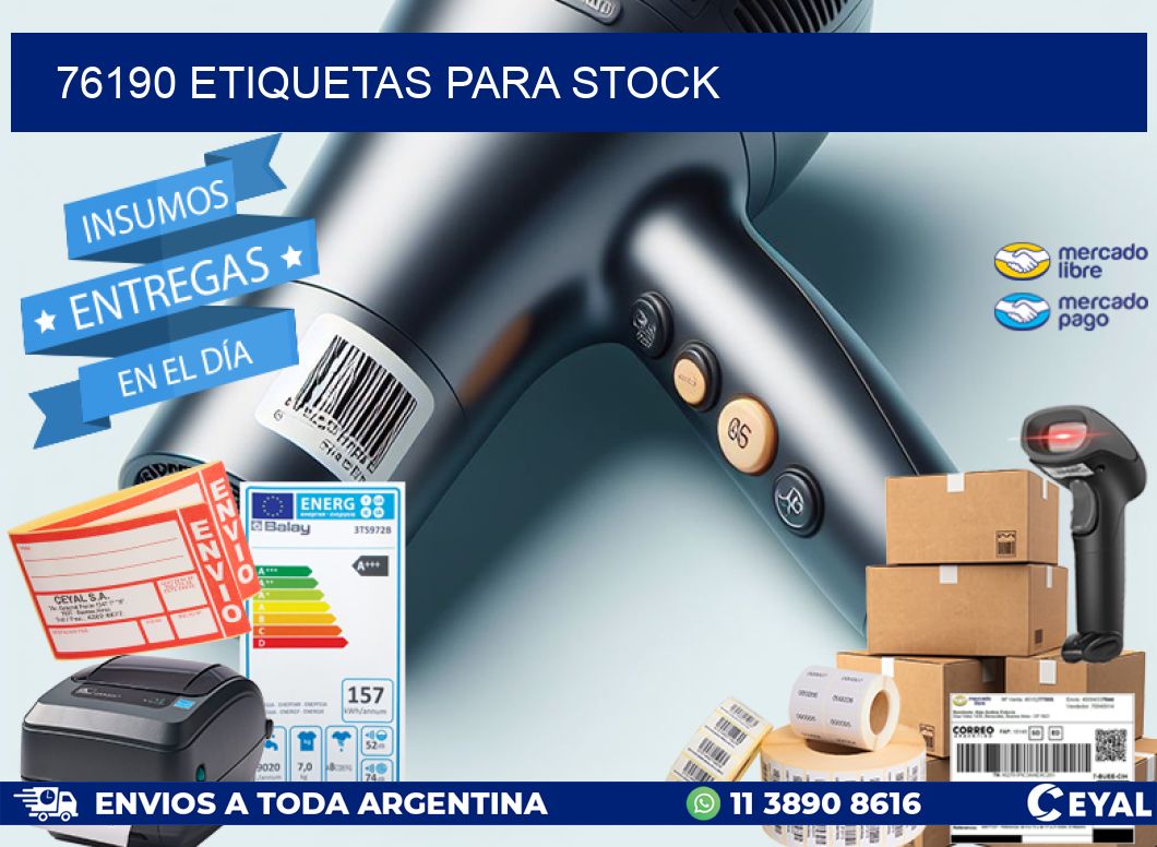 76190 ETIQUETAS PARA STOCK