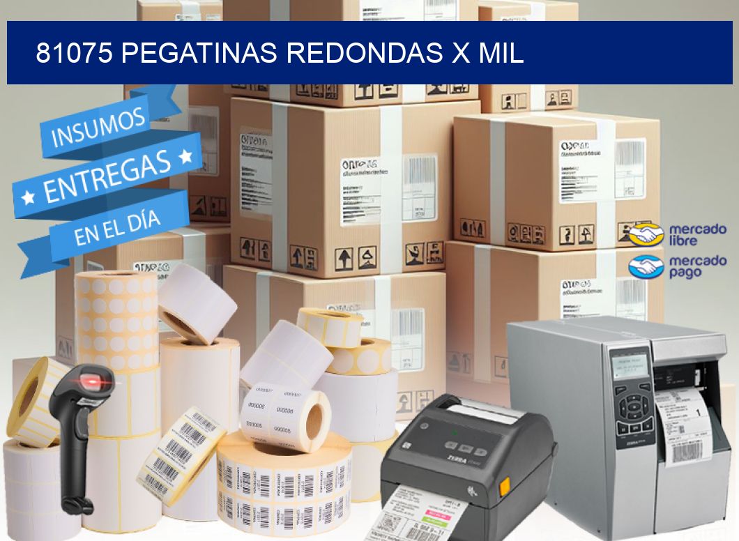 81075 PEGATINAS REDONDAS X MIL