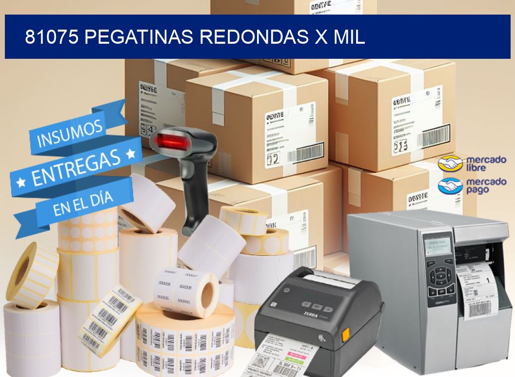 81075 PEGATINAS REDONDAS X MIL