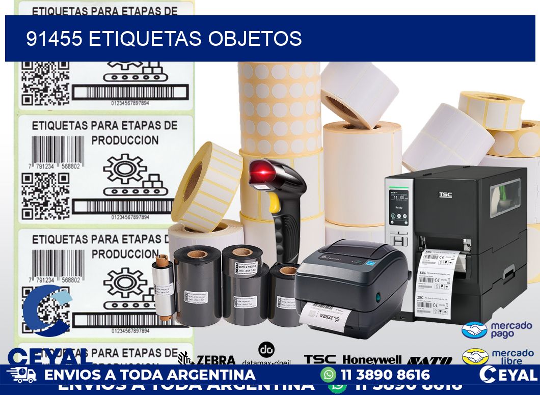 91455 etiquetas objetos