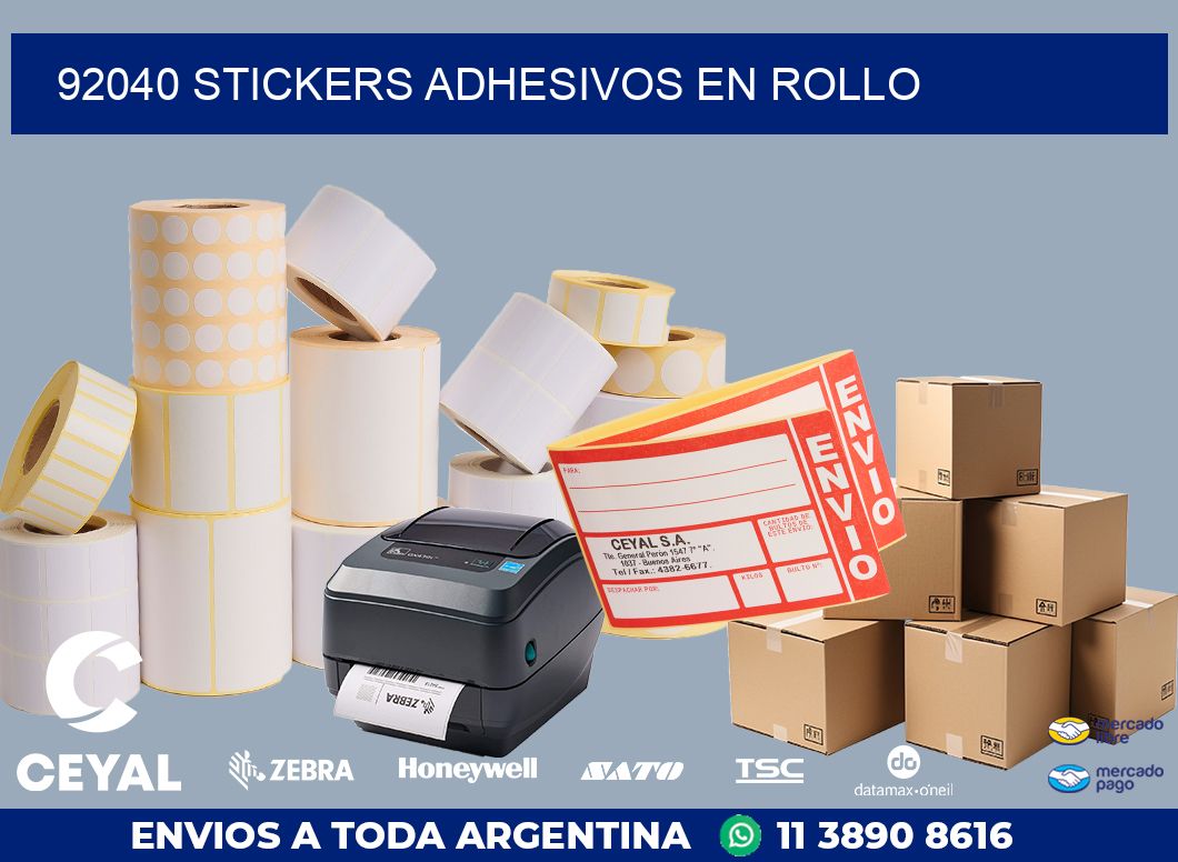 92040 STICKERS ADHESIVOS EN ROLLO