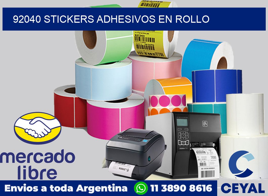 92040 STICKERS ADHESIVOS EN ROLLO