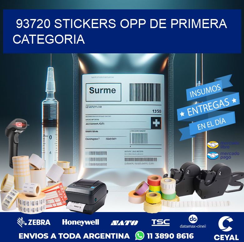 93720 STICKERS OPP DE PRIMERA CATEGORIA