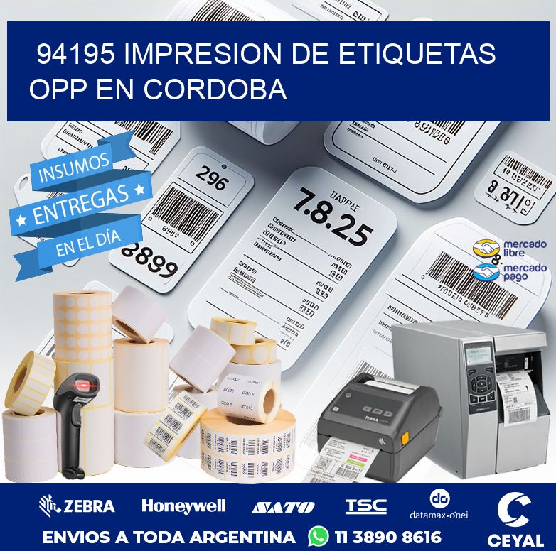 94195 IMPRESION DE ETIQUETAS OPP EN CORDOBA