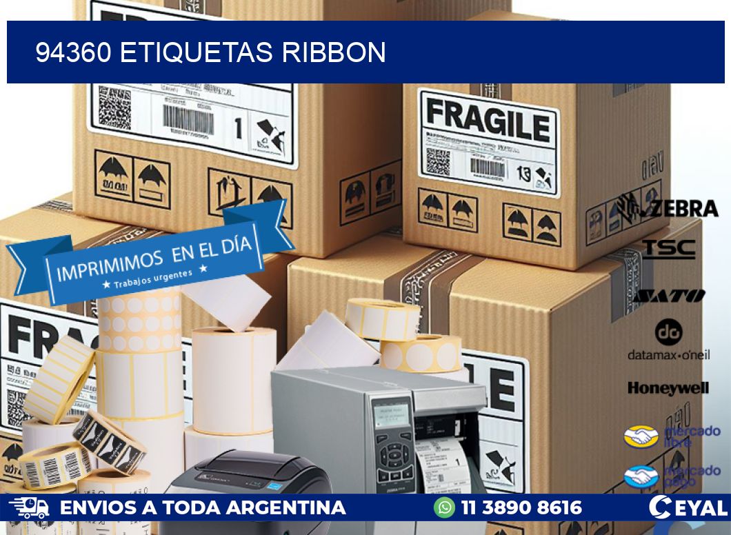 94360 ETIQUETAS RIBBON