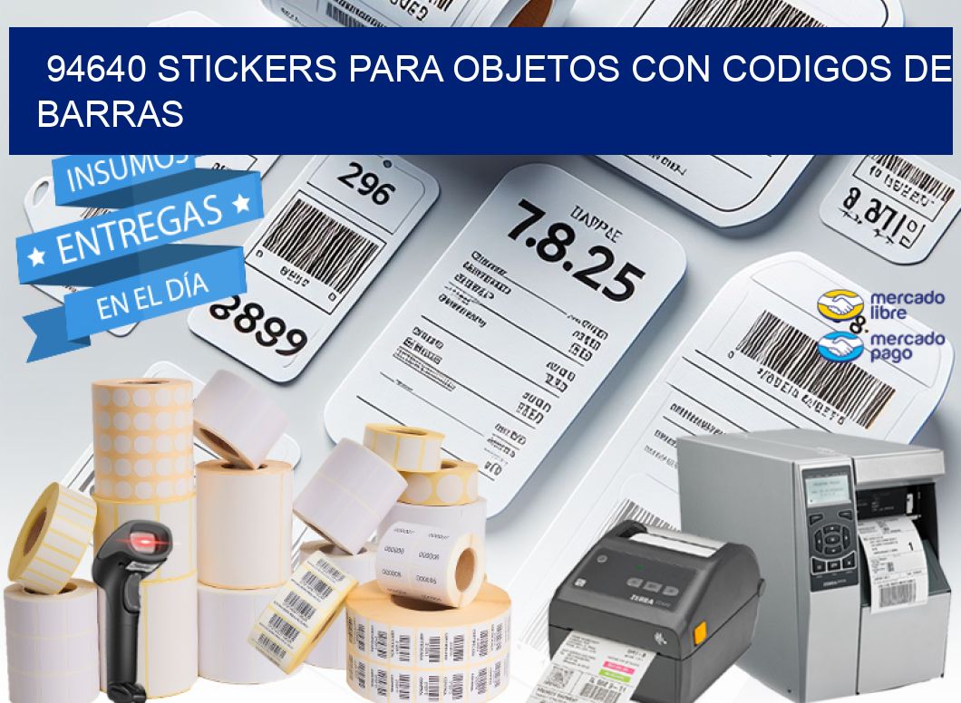 94640 STICKERS PARA OBJETOS CON CODIGOS DE BARRAS