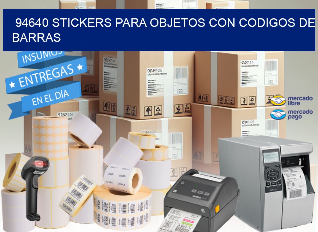 94640 STICKERS PARA OBJETOS CON CODIGOS DE BARRAS