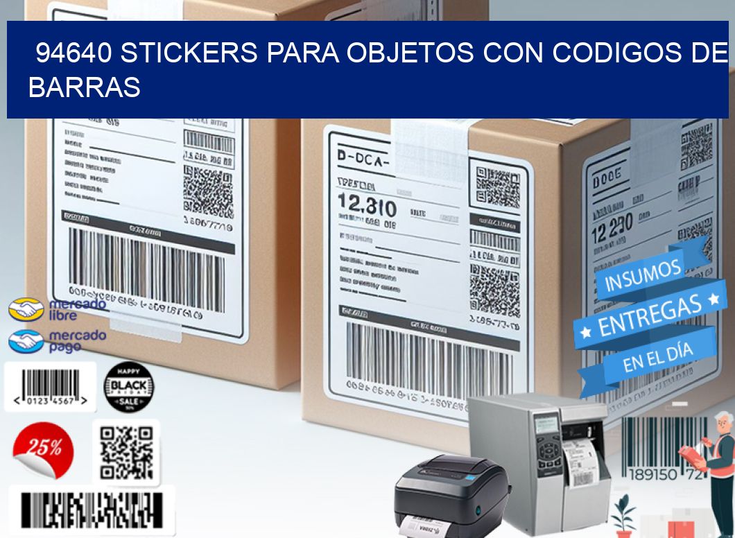 94640 STICKERS PARA OBJETOS CON CODIGOS DE BARRAS