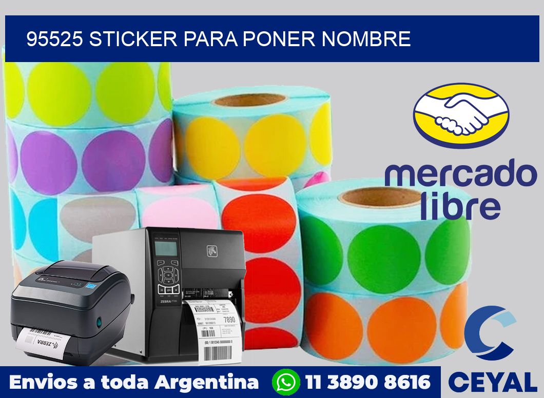 95525 STICKER PARA PONER NOMBRE
