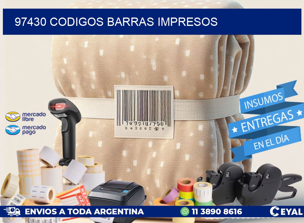97430 CODIGOS BARRAS IMPRESOS