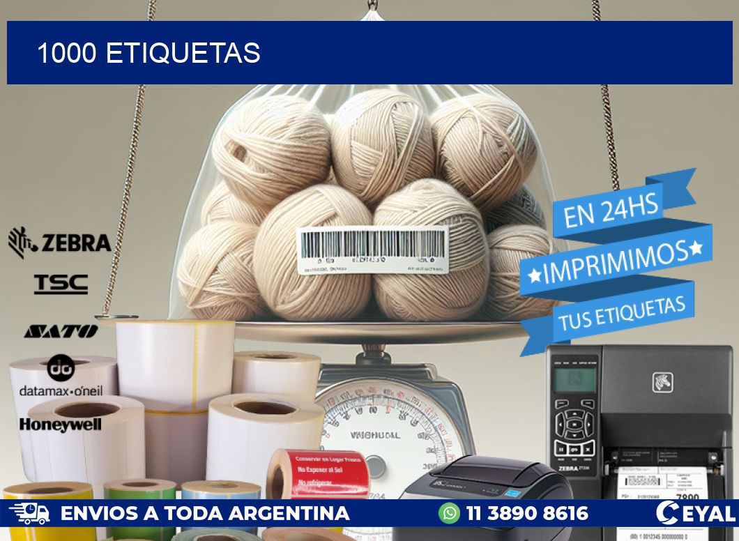 1000 ETIQUETAS