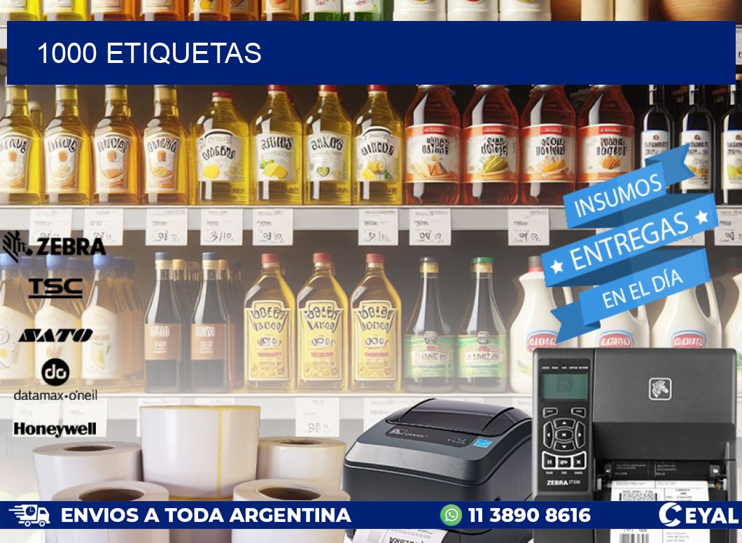 1000 ETIQUETAS