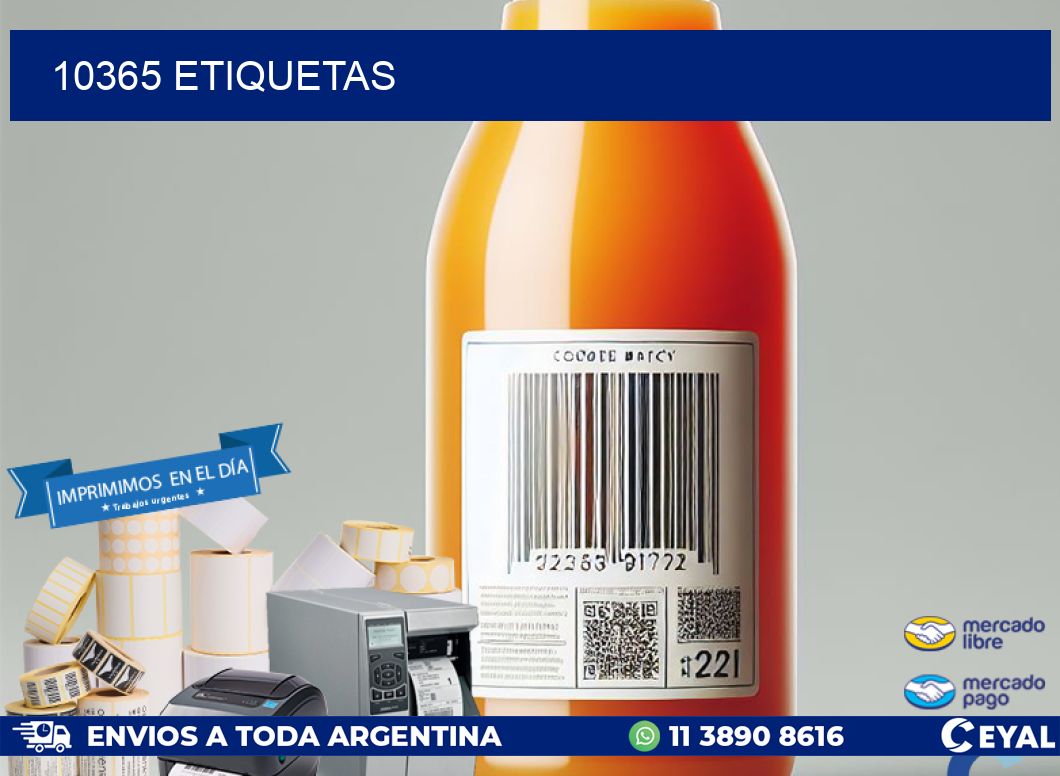 10365 ETIQUETAS